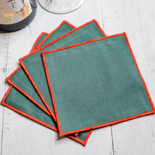 Load image into Gallery viewer, Linen Cocktail Napkins 4-piece set