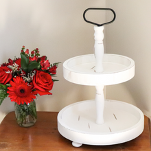 Load image into Gallery viewer, Rustic Farmhouse Two-Tiered Tray