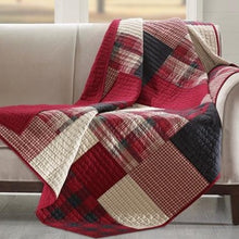 Load image into Gallery viewer, Red Plaid Throw