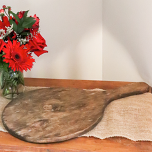 Load image into Gallery viewer, Hand Carved Round Wooden Paddle Board