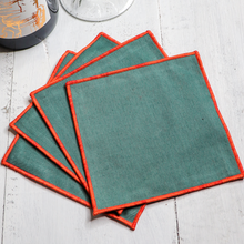 Load image into Gallery viewer, Linen Cocktail Napkins 4-piece set
