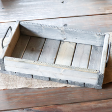 Load image into Gallery viewer, Handmade Rustic Wooden Tray
