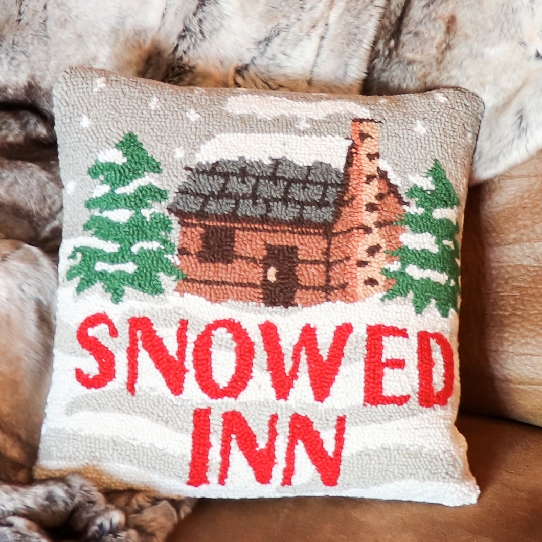 Snowed Inn Hook Pillow